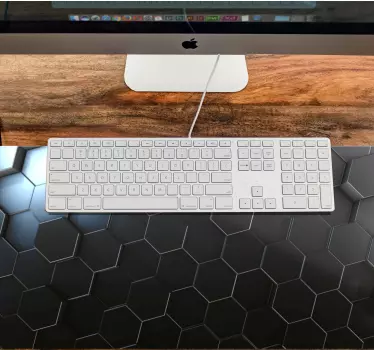 Tapis de souris motif surface hexagonale - TenStickers