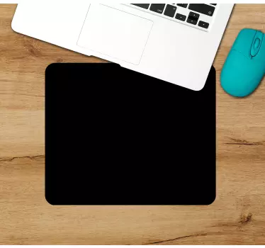 Tapis de souris motif surface noire minimaliste - TenStickers