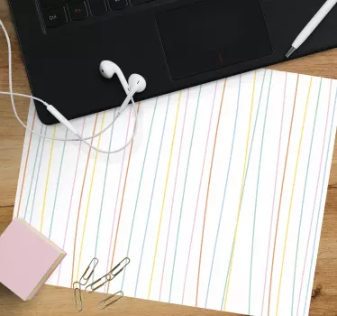 Tapis de souris motif surface rayée colorée - TenStickers