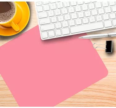 Tapis de souris motif surface rose simple - TenStickers