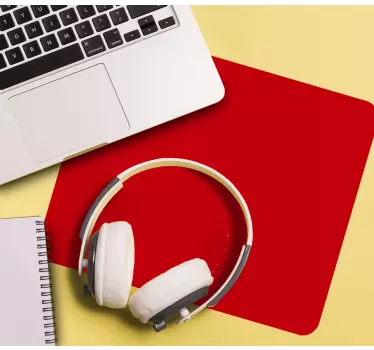Tapis de souris motif surface rouge éclatante - TenStickers