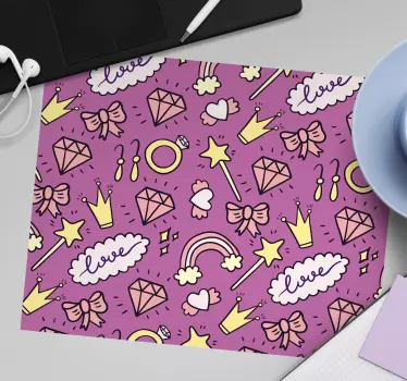 Tapis de souris motif symboles fantastiques amusants - TenStickers