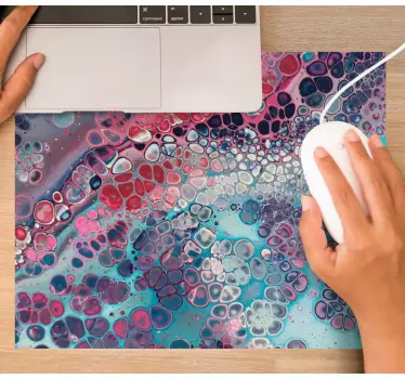 Tapis de souris motif texture fluide colorée - TenStickers