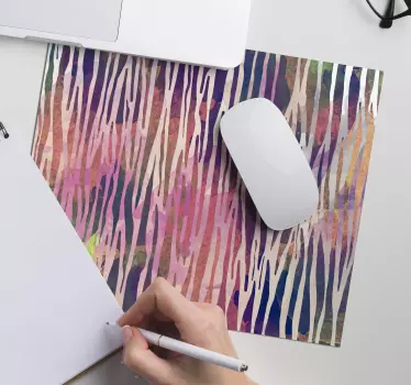 Tapis de souris motif texture rayée colorée - TenStickers