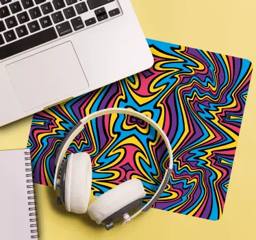 Tapis de souris motif tourbillon coloré - TenStickers