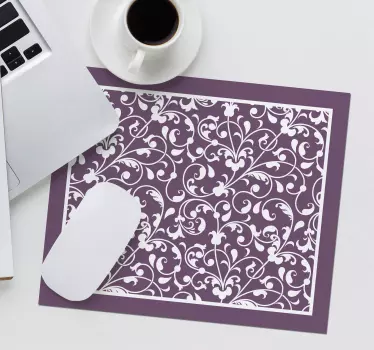 Tapis de souris motif tourbillon floral - TenStickers