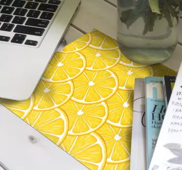 Tapis de souris motif tranche de citron - TenStickers