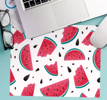 Tapis de souris motif tranche de pastèque - TenStickers