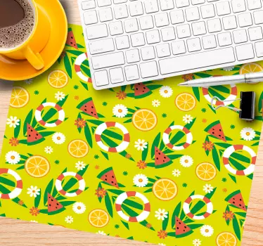 Tapis de souris motif tropiques d'été ludiques - TenStickers