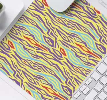 Tapis de souris motif vagues abstraites colorées - TenStickers