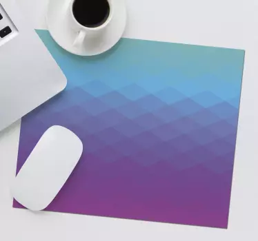 Tapis de souris motif vagues de gradient géométrique - TenStickers