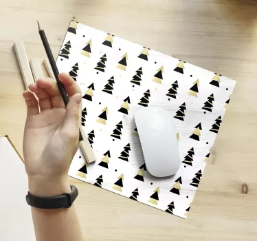 Tapis de souris noël arbres de fête stylisés - TenStickers