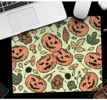 Tapis de souris noël citrouilles joyeuses - TenStickers