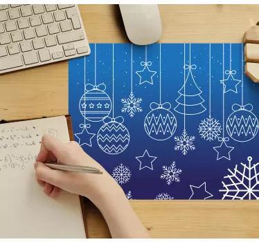 Tapis de souris noël collection d'ornements festifs - TenStickers