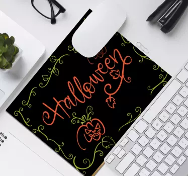 Tapis de souris noël décor citrouille effrayante - TenStickers