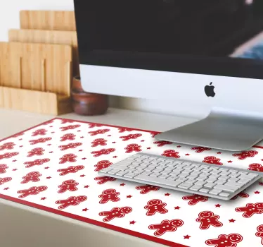 Tapis de souris noël motif bonhomme en pain d'épice - TenStickers