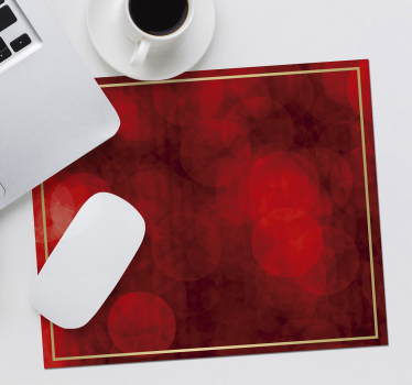 Tapis de souris noël motifs rouges élégants - TenStickers