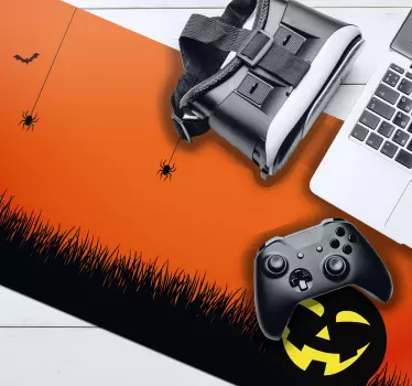 Tapis de souris noël scène de citrouilles d'halloween - TenStickers