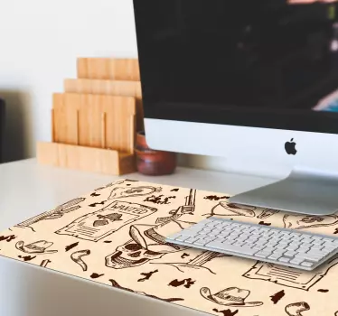 Tapis de souris original affiche de recherche vintage - TenStickers