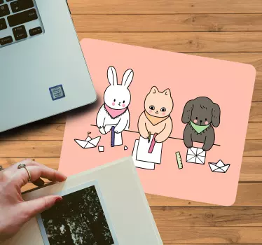 Tapis de souris original amis animaux mignons - TenStickers
