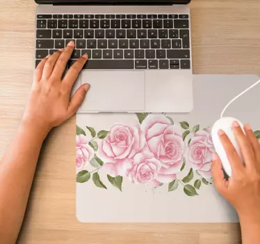 Tapis de souris original arrangement de roses élégantes - TenStickers