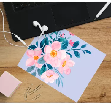 Tapis de souris original arrangement floral aquarelle - TenStickers