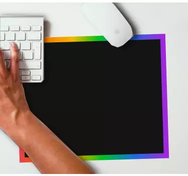 Tapis de souris original avec bord coloré - TenStickers