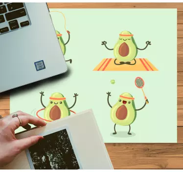 Tapis de souris original avocats amusants - TenStickers