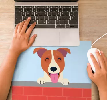 Tapis de souris original chien espiègle qui regarde - TenStickers