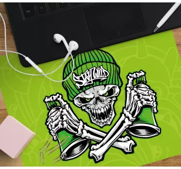 Tapis de souris original concept de crâne audacieux - TenStickers