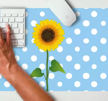 Tapis de souris original concept de tournesol vibrant - TenStickers