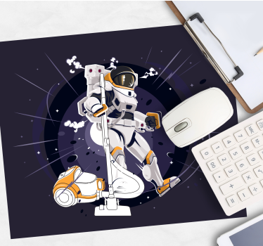 Tapis de souris original design astronaute aspirant - TenStickers