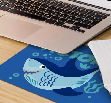 Tapis de souris original design requin ludique - TenStickers