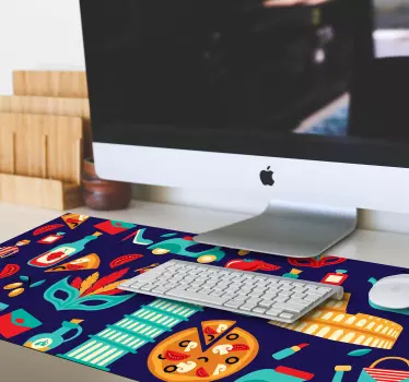 Tapis de souris original Éléments culinaires vibrants - TenStickers