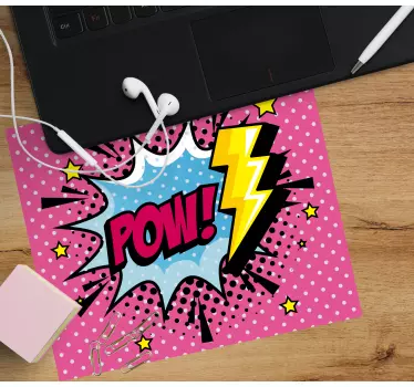 Tapis de souris original expression comique colorée - TenStickers