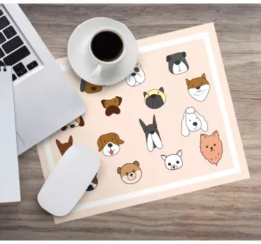 Tapis de souris original expressions de créatures adorables - TenStickers