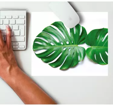Tapis de souris original feuille de monstera Élégante - TenStickers
