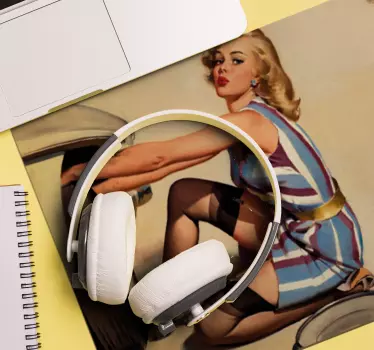 Tapis de souris original glamour vintage pinup - TenStickers
