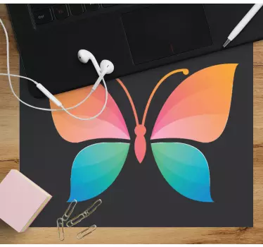 Tapis de souris original graphique de papillon coloré - TenStickers