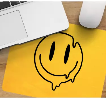 Tapis de souris original icône de sourire fondant - TenStickers