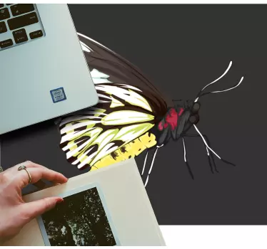 Tapis de souris original illustration de papillon stylisé - TenStickers