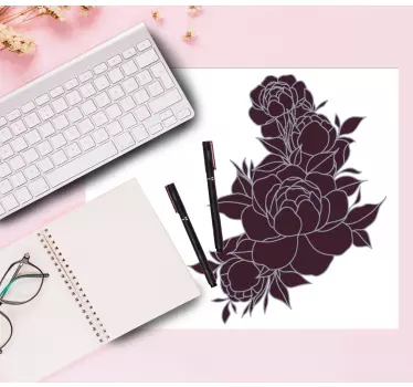 Tapis de souris original motif arrangement floral - TenStickers