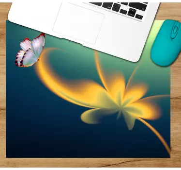 Tapis de souris original motif de fleurs élégant - TenStickers