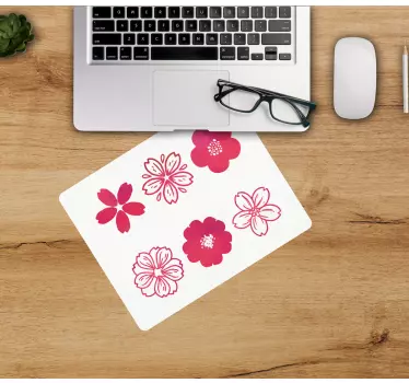 Tapis de souris original motif fleurs Épanouies - TenStickers