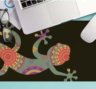 Tapis de souris original motif lézard coloré - TenStickers
