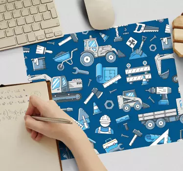 Tapis de souris original motif outils de construction - TenStickers