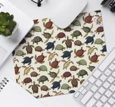 Tapis de souris original motif tortue - TenStickers