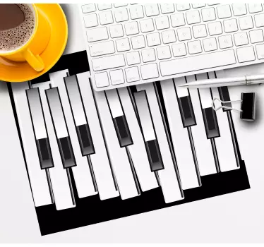Tapis de souris original motif touches de piano - TenStickers