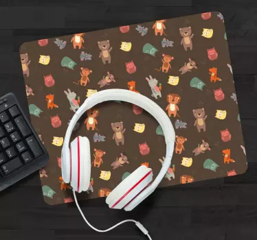 Tapis de souris original motifs animaliers ludiques - TenStickers