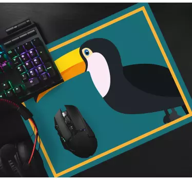 Tapis de souris original outline de toucan stylé - TenStickers